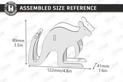Tape Dispenser Laser Cut | Tape Holder | Kangaroo SVG | CNC Product Image 2
