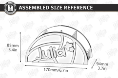 Sports Desk Organizer Laser Cut | Name Sign | Pencil Holder Product Image 2
