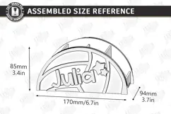 Sports Desk Organizer Laser Cut | Name Sign | Pencil Holder Product Image 2