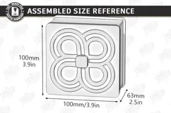 Decorative Gift Box Laser Cut | Floral Lid Jewelry Box SVG Product Image 2