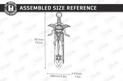 3D Sword Dice Box Laser Cut | Gaming Accessory | Dice Holder Product Image 2