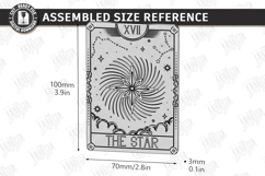 Tarot Card Coaster Laser Cut | Celestial Coaster | Mystical Product Image 2