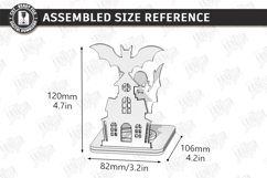 Halloween Candle Holder Laser Cut | Shadow Tealight Holder Product Image 2