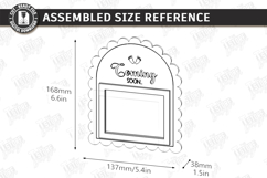 Baby Scan Frame Laser Cut | Photo Holder | New Born SVG |CNC Product Image 2