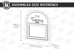 Baby Scan Frame Laser Cut | Photo Holder | New Born SVG |CNC Product Image 2