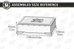 Decorative Modular Wooden Storage Boxes Laser Cut Bundle Product Image 16