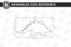 Dinosaur Desk Decor Laser Cut | Dinosaur Model Laser | CNC Product Image 2
