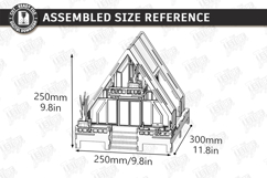 3D A-Frame House Nightlight Laser Cut | Miniature House SVG Product Image 4