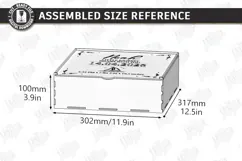 Baby Keepsake Memory Box Laser Cut | Wooden Storage Box SVG Product Image 2