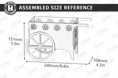 Wheelbarrow Planter Laser Cut | Garden Decor | Flower Holder Product Image 2