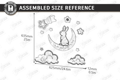 Nursery Luminous Wall Décor Laser Cut | Kids Night Light SVG Product Image 2