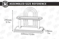 Tabletop Organizer Laser Cut | Tiered Tray | Jewelry Stand Product Image 2
