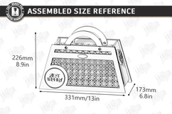 Flowers Basket Laser Cut | Floral Basket | Bouquet Holder Product Image 2
