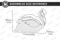 Tape Dispenser Laser Cut | Tape Holder | Flamingo SVG | CNC Product Image 2