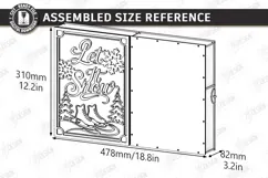 Wooden Christmas Advent Calendar Laser Cut | Layered Holiday Product Image 4