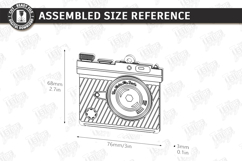 Retro Camera Photo Frame Laser Cut | Vintage Polaroid Style Product Image 2