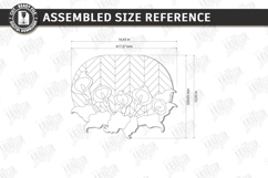 3D Floral Wall Art Laser Cut | Layered Flowers Sign Product Image 2