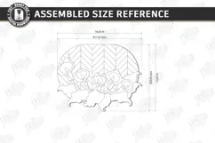 3D Floral Wall Art Laser Cut | Layered Flowers Sign Product Image 2