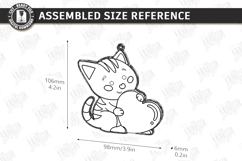 Valentine's Paintable Ornament Laser Cut | Coloring Craft Product Image 2