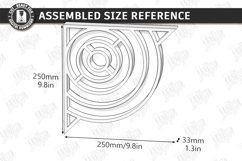 Crystal Display Shelf for Door Corner Laser Cut | Door Frame Product Image 2