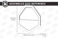 Modern Wall Planter Laser Cut | Geometric Vase | Home Decor Product Image 2