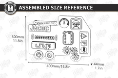 Personalized Busy Board Laser Cut | Montessori | Kids Laser Product Image 2