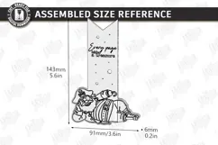 Funny Legs Bookmark Laser Cut | Pirate Wooden Bookmark Laser Product Image 2