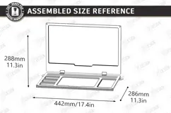 Easel for Drawing Laser Cut | 3D Tabletop Art Easel Box SVG Product Image 4