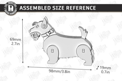 Wooden Dog Breed Card Puzzles Laser Cut Bundle | 3D Puzzle Product Image 8