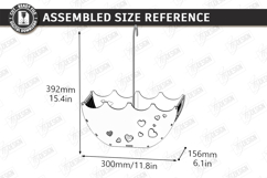 Umbrella Flower Box Laser Cut | Bridal Shower Gift Box Kit Product Image 5