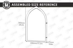 Stained Glass Wall Art Laser Cut Bundle | Arch Window Frames Product Image 11