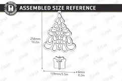 Christmas Hanging Decor Laser Cut | Christmas Wall Décor Product Image 2