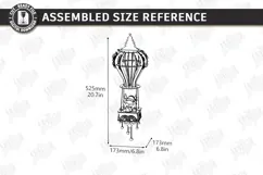 3D Christmas Hot Air Balloon Hanging Ornament Laser Cut |CNC Product Image 2