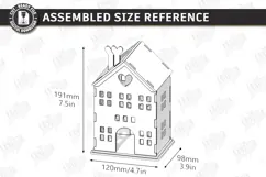 Valentine's Day Candle House Laser Cut | Candle Holder SVG Product Image 2