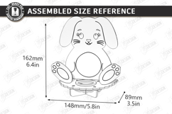 Easter Egg Holder Laser Cut | Bunny Egg Stand | Table Decor Product Image 2