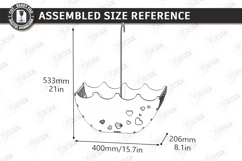 Umbrella Flower Box Laser Cut | Bridal Shower Gift Box Kit Product Image 6