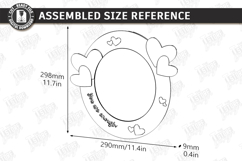 Affirmation Mirror Frame Laser Cut | Kind Quotes SVG | CNC Product Image 3