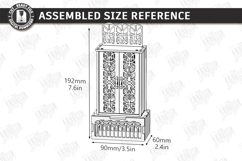 Miniature Cabinet Book Nook Laser Cut Bundle | Dollhouse SVG Product Image 17