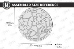 Stained Glass Coasters Laser Cut Bundle | Art Coasters | CNC Product Image 12