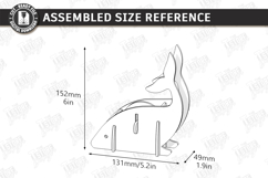 Animal Tape Dispenser Laser Cut | Desk Tape Holder | Whale Product Image 2