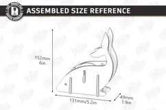 Animal Tape Dispenser Laser Cut | Desk Tape Holder | Whale Product Image 2