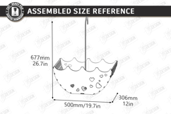 Umbrella Flower Box Laser Cut | Bridal Shower Gift Box Kit Product Image 7