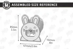 Wooden Animal Montessori Game Laser Cut | Bunny and Carrots Product Image 3