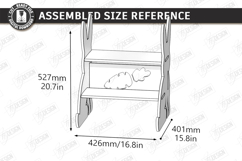 Kids Wooden Step Stool Laser Cut | Kids Laser | Bunny SVG Product Image 2