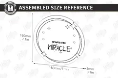 Pregnancy Test Reveal Disc Laser Cut | Baby Reveal SVG | CNC Product Image 2