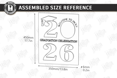 Graduation Welcome Sign Laser Cut | Graduation Party Laser Product Image 2