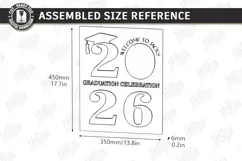 Graduation Welcome Sign Laser Cut | Graduation Party Laser Product Image 2