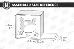 Cat Wall Shelf Laser Cut | Modern Cat Furniture | Pets SVG Product Image 2