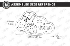 Personalized Cloud Night Light Laser Cut | Kids Name Signs Product Image 2