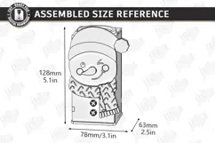 Christmas Advent Candle Holder Laser Cut Kit | Advent Block Product Image 3